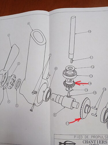PIED DE PROPULSEUR D ETRAVE